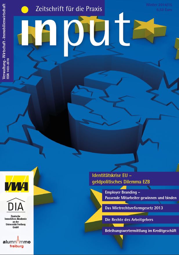 Wirtschaftszeitschrift Input Ausgabe Winter 2014/2015